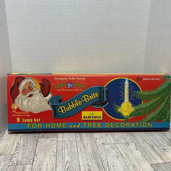 shiny brite Other - Rare bubble brite lamp set Christopher racks radiant colors lights see descripti